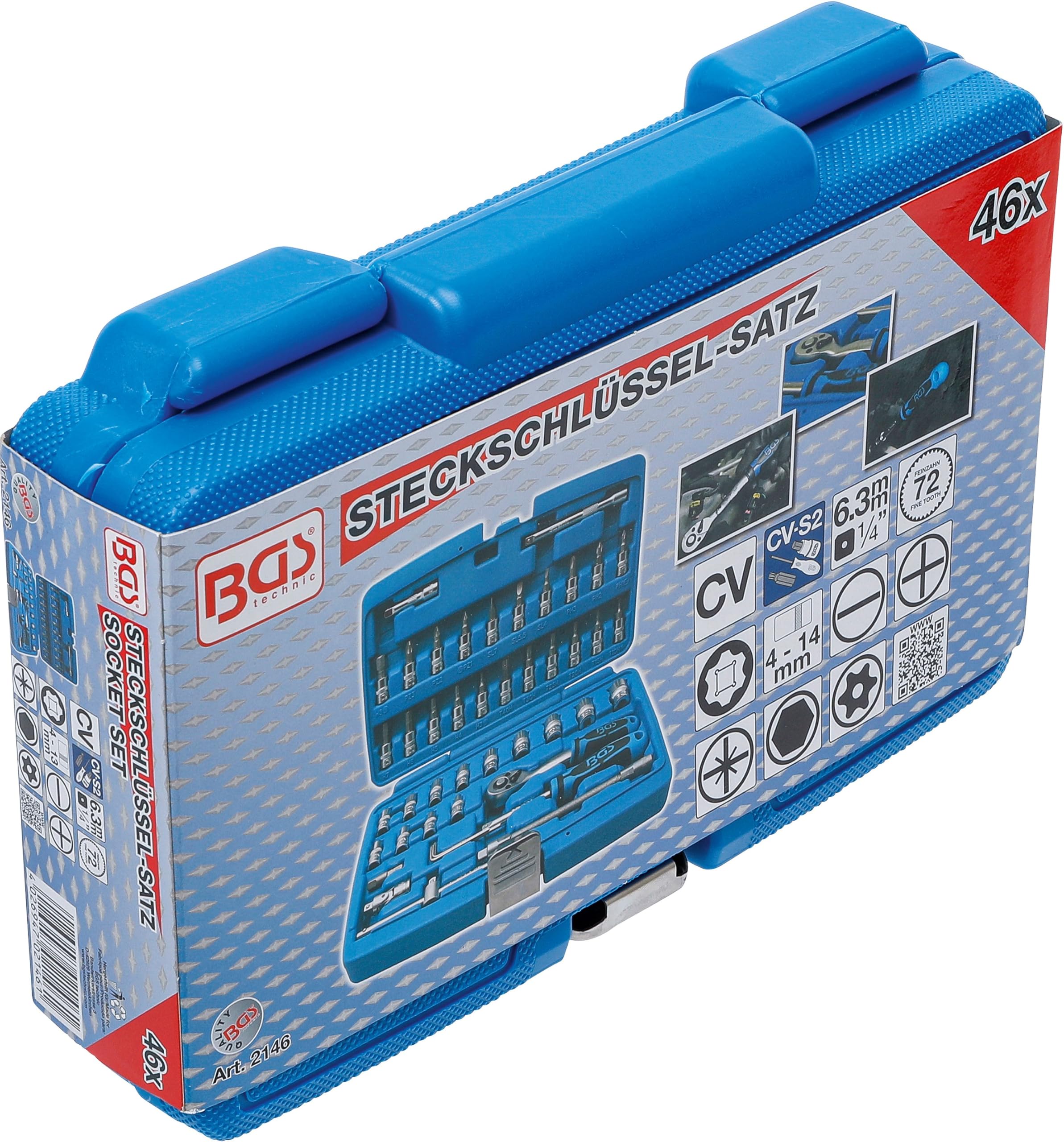 BGS 2146 | Socket Set | 6.3 mm (1/4